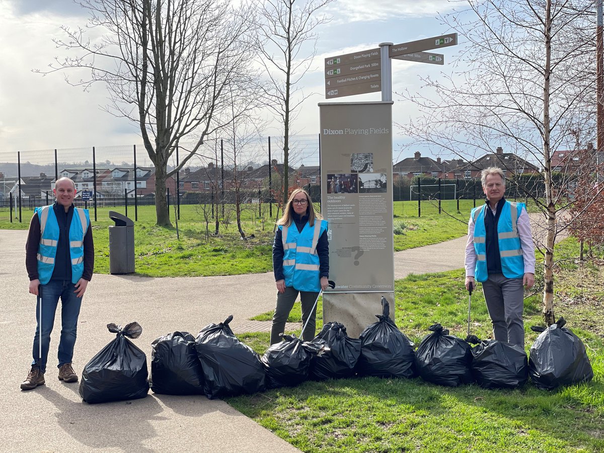 calvertoffice's tweet photo. St Patrick's Day litter pick! We were a little quieter on Wednesday so took the opportunity for some community volunteering, 10 bags filled in 2 hours! #connswatergreenway #community #calvert #downinthehollow https://t.co/yfGOhNCvMV