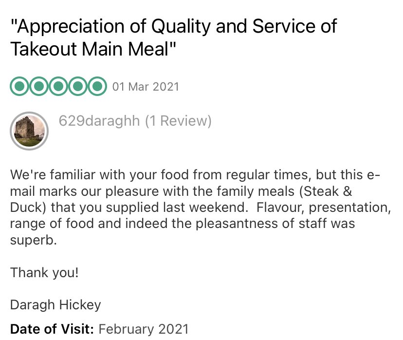 This just in <a href="/TripAdvisorEats/">Tripadvisor for Restaurants</a> well done to all the team <a href="/MichelanCelb/">Michelangelo celb</a> onwards!! #reviews #review #5bubblereview #celbridge #restaurant #restaurants #takeaway #delivery #collection #food #takeawaymenu michelangelo.ie