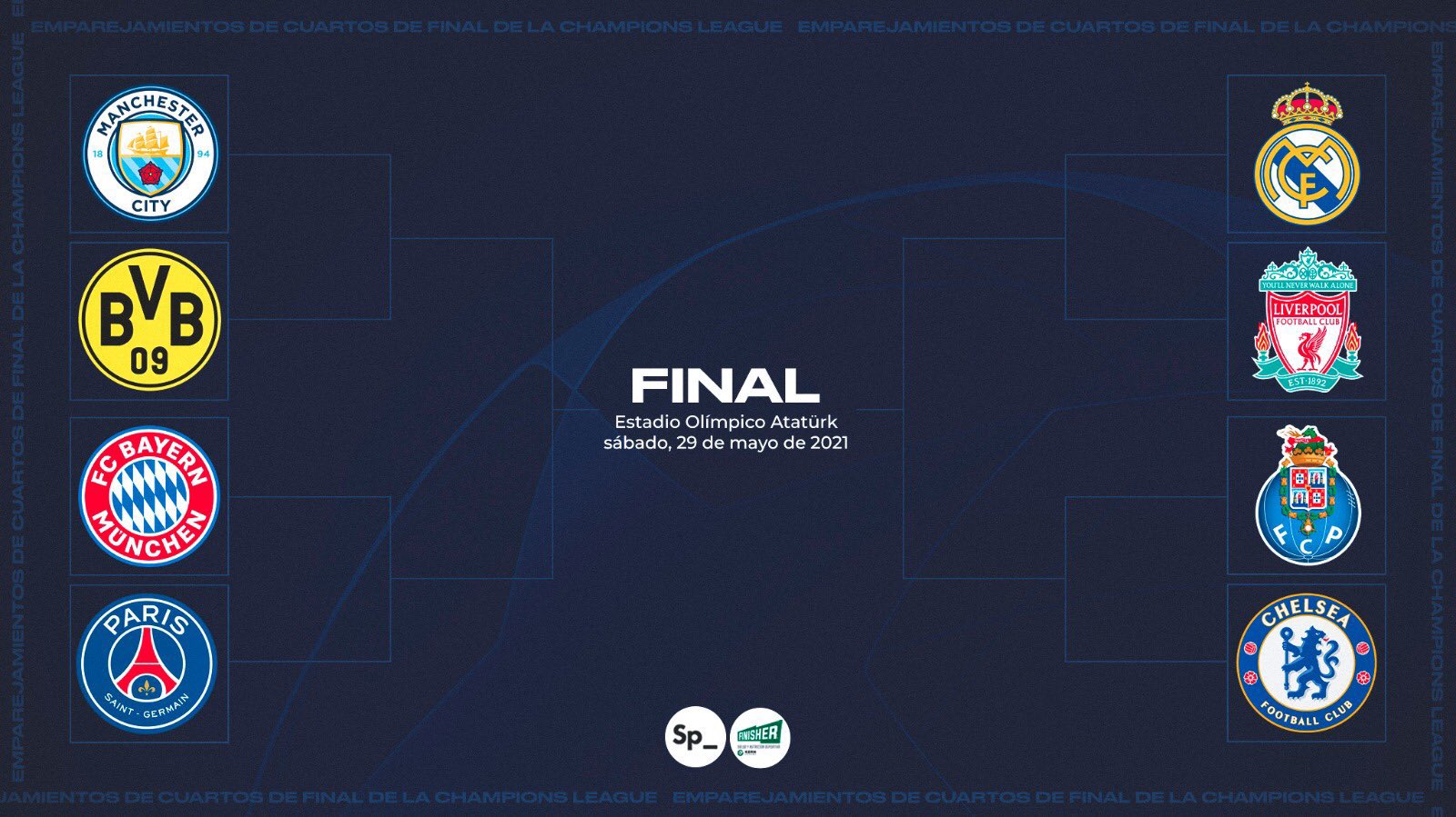 Futmais  Menino Fut on X: Quartas de final da #UCL definida! Quem avança?  🔥  / X