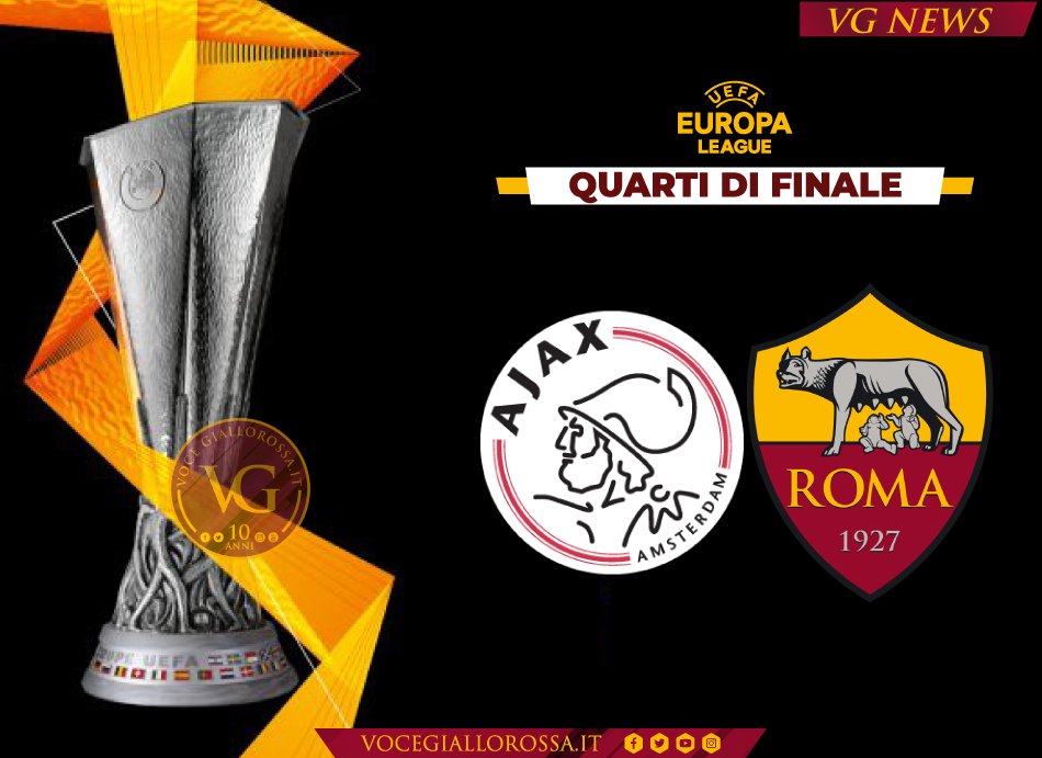 🏆🇪🇺 Sarà #AjaxRoma nei quarti di finale di <a href="/EuropaLeague/">UEFA Europa League</a>!

#ASRoma #UEL #UELDraw