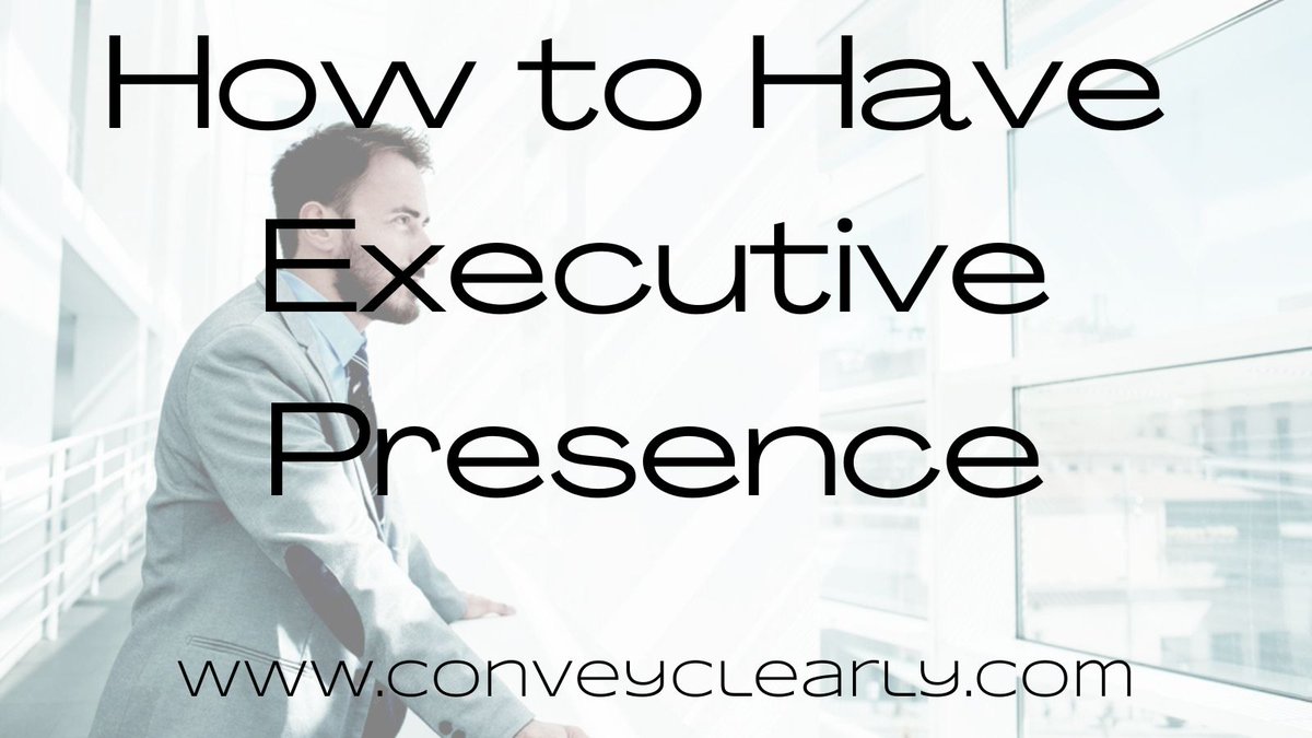 ConveywithTraci's tweet image. You can master how to exude executive presence. And when you do, prepare to reap the rewards.

conveyclearly.com/2021/03/15/how… … 

#executivepresence #commandrespect #authority #compelling #charismacheck #EPTips #executivetips