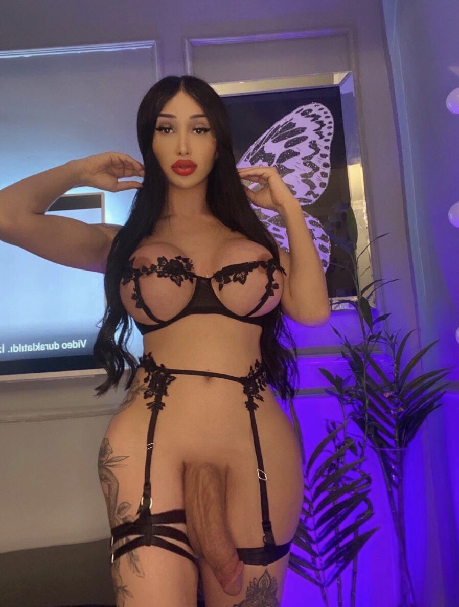 trans woman's alluring stare