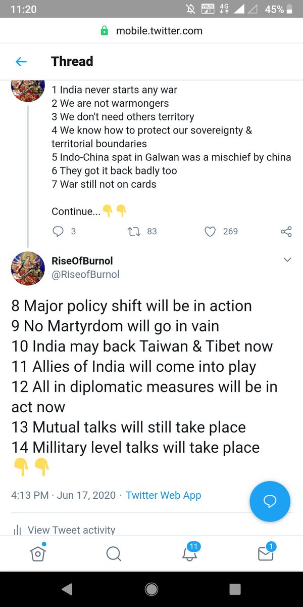 Later Chinese intruded our land & we hit them backPeople Predicted everything from war to peaceWe did it in style again!! True that & say Keep calm &  #TrustBurnol