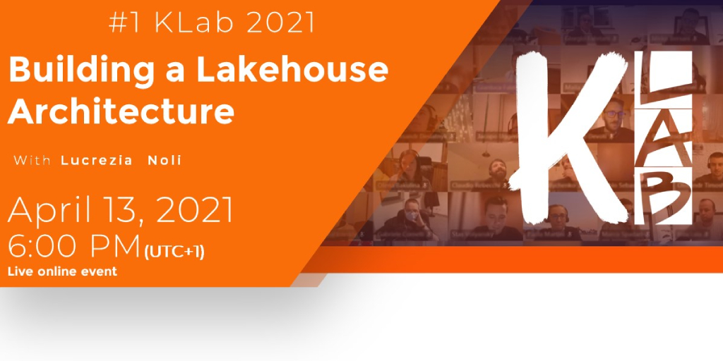klabcommunity's tweet photo. #KLab is back!

To begin this 2021 we propose you an amazing session: "Building a Lakehouse Architecture".
https://t.co/VbFd5oFUqw
Special guest will be Lucrezia Noli, data scientist and Customer Success Engineer at Databricks.

Don't miss it!
#community #networking #Lakehouse https://t.co/JjElHUK1Jd