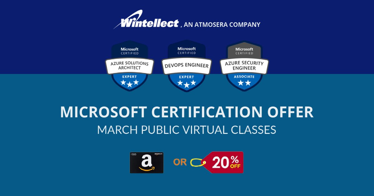 juandrehimself's tweet image. Sign up for one of our Virtual Microsoft Certification Classes running next week and choose either a $300 gift card or a 20% discount. See the qualifying classes here:
okt.to/a0Oltd
#MicrosoftLearningPartner #MOC #MicrosoftCertifications