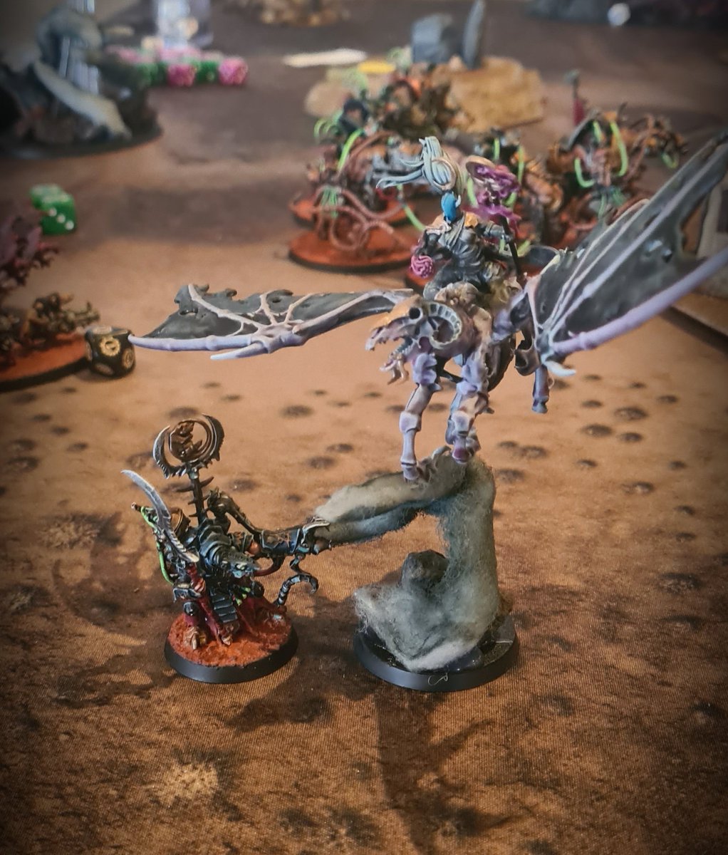 piece_on_earth's tweet photo. A shadowbonded Sorceress swoops down on her pegasus to douse a filthy vermin in arcane fire
#UmbranethShadowborne
#umbraneth
#PaintingWarhammer
#warhammercommunity
#warmongers
#skaven https://t.co/3NceWhnJZ5