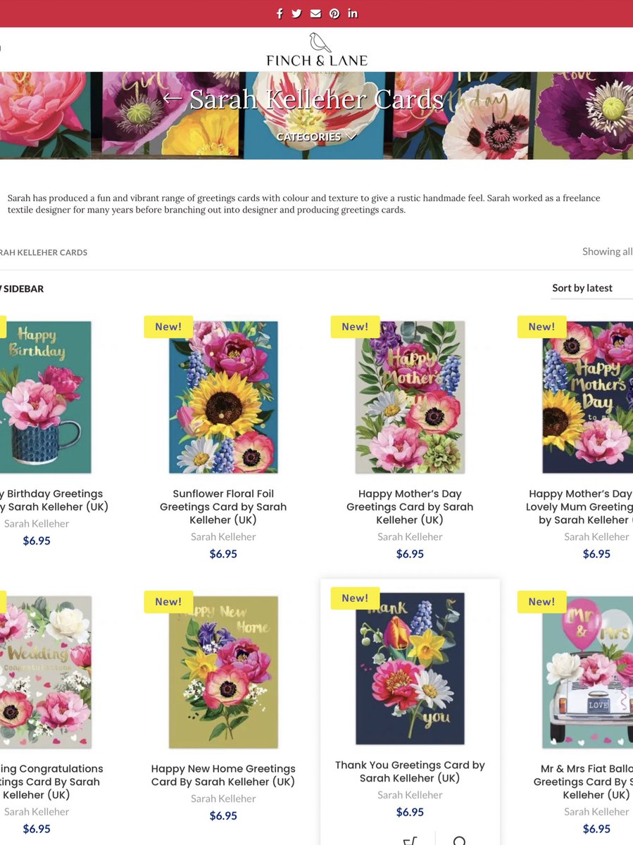 Sarah Kelleher Cards now available in Australia 🤩