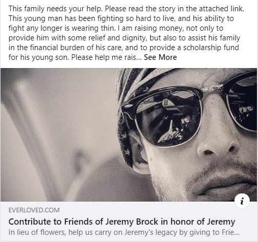 It's just a screenshot below, because twitter doesn't want to embed the image. I hope you will click the link and read this story, and RT. Please pray for this family. #heartbreaking 

everloved.com/life-of/jeremy…