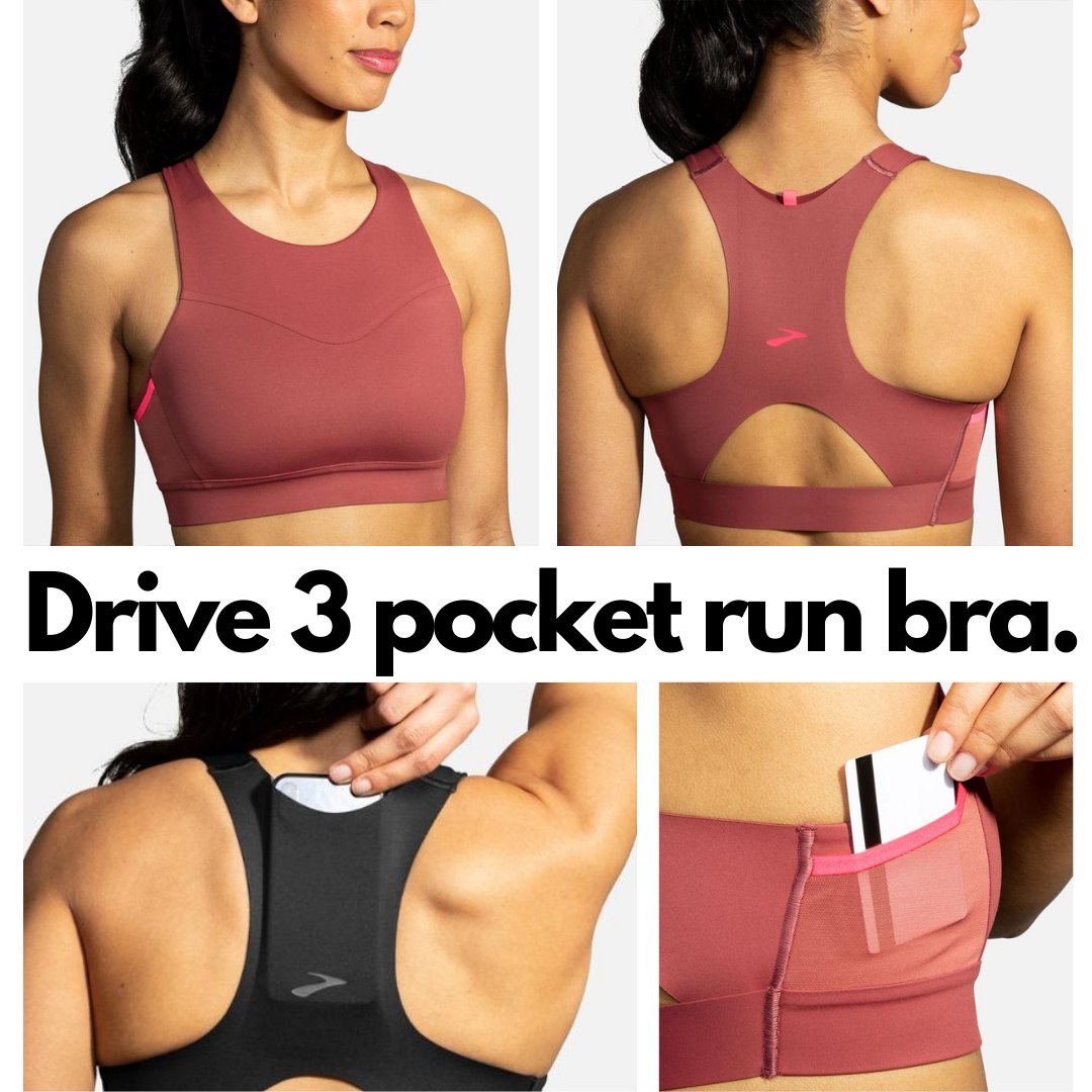 Bring your essentials along!

The NEW Drive 3 Pocket Run Bra features run-ready compression support plus three pockets, including one just for your phone.

#fleetfeethsv #fleetfeetmad #brooks #brooksrunning #sportsbras #runhappy