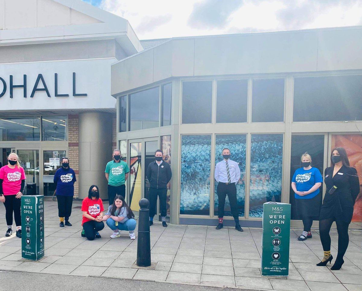 laurenoliver87's tweet image. My amazing team and I at M&amp;amp;S Culverhouse Cross celebrated world down syndrome day today by wearing our odd socks! Think we done Chloe proud 💜 @marksandspencer
