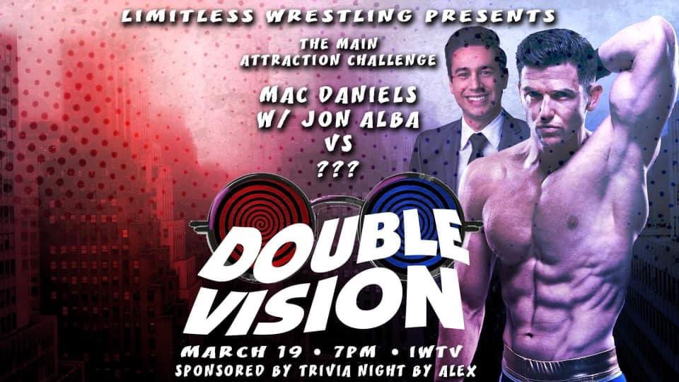 TriviaNightAlex's tweet photo. Tonight’s the night for @LWMaine 
The #DoubleVision festivities kickoff at 6:45PM on all Limitless socials, with first bell on the main card at 7PM on IWTV!

We are a proud sponsor of the event and more importantly #TheMAC ! Get those last minute entries into our #limitlesstrivia https://t.co/I7ujbD6gcw