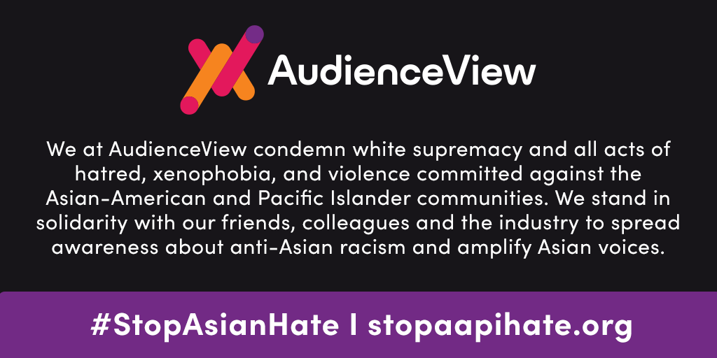 AudienceView's tweet photo. #StopAsianHate #StopAAPIHate https://t.co/5veYWiNHES