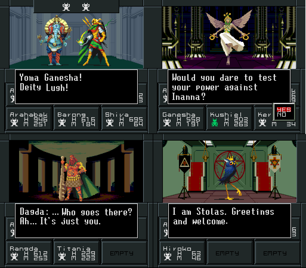 atmaflare's tweet image. SMT1/2-styled sprites for some familiar demons in the series, but also some obscure and even unused ones. They&apos;re just too fun to make!

#AtlusFaithful #ShinMegamiTensei #pixelart #ドット絵