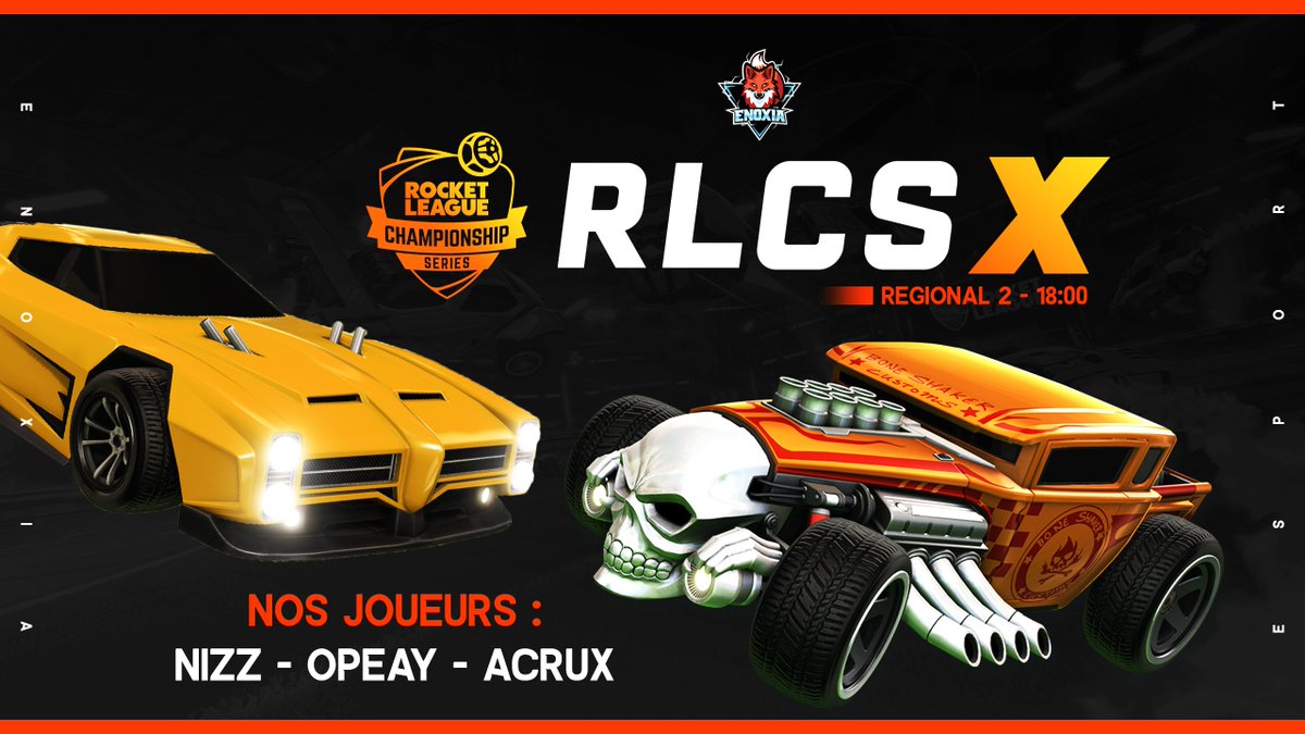 #RLCSX DAY ! 📢

Nos joueurs Rocket League sont fin prêts pour ce jour de qualification, bon courage à eux !🧡

📺 - twitch.tv/acruxrl

#EnoxiaWin🦊
