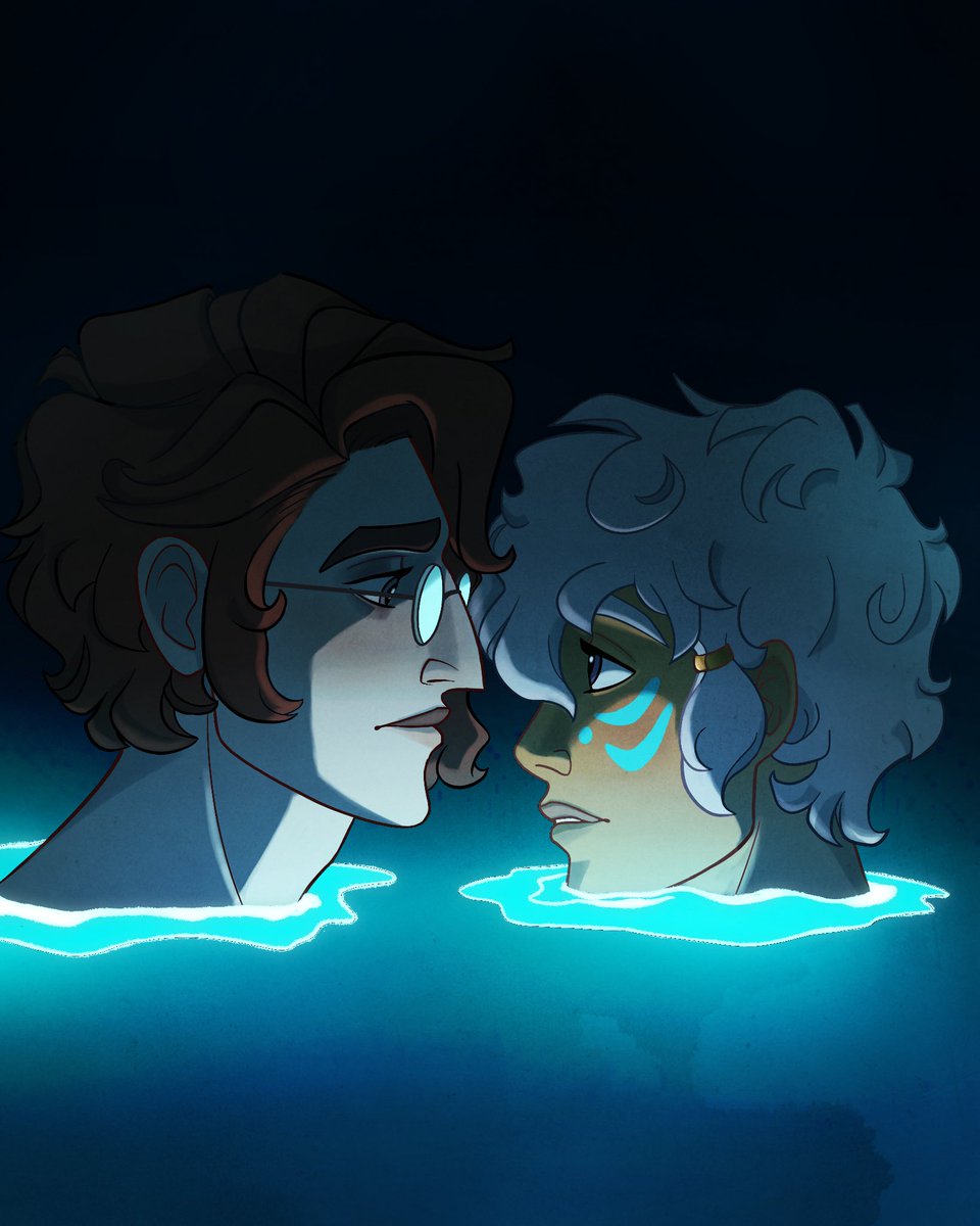 #FanArtFriday Atlantis AU for <a href="/thearcanagame/">The Arcana</a> #loveasrian #asrian #redraw #disneyau
