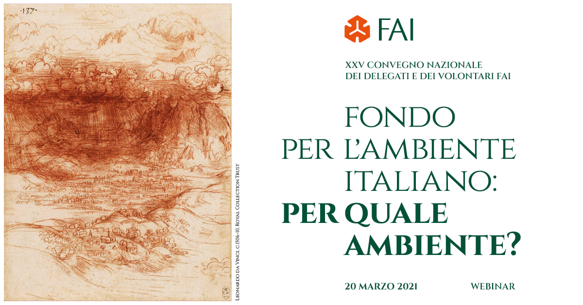 Domani, sabato 20 marzo, segui in diretta il XXV #ConvegnoNazionaleFAI >> fondoambiente.it/il-fai/convegn…  L’impegno del FAI per l’Ambiente in questa crisi globale: una visione culturale che vede Natura e Storia indissolubilmente intrecciate #fondoambiente