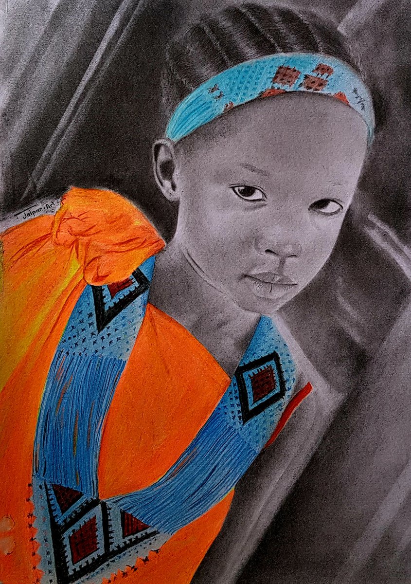 JalpanArt's tweet photo. Finally I done with work today using pencil and colour pencils 
#SSOT #Southsudan #peace #JalpanArt https://t.co/NDEHfC4FMG