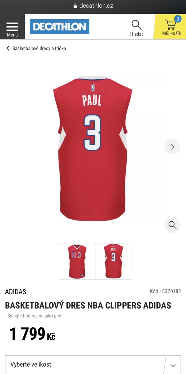 Benoit_Jamet's tweet photo. Je veux aller voir si les Decathlon CZ ont la collection NBA et, lΓ , premier article sur lequel je tombe π (et Γ presque 80β¬ encore...) #WelcomeTo2017 https://t.co/wdzVSuTpVe