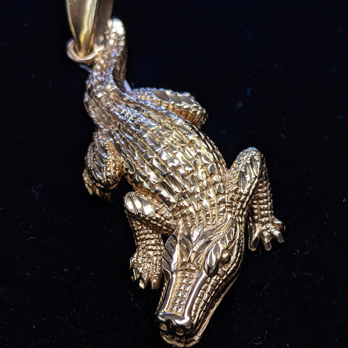 14KT Yellow Gold Alligator Charm Pendant 11.8 Grams for $750! Just Over 2 Inches Long!
.
#14kt #14kgold #jewelryoftheday #deltona #deltonaflorida #debaryfl #volusia #volusiacounty #centralflorida