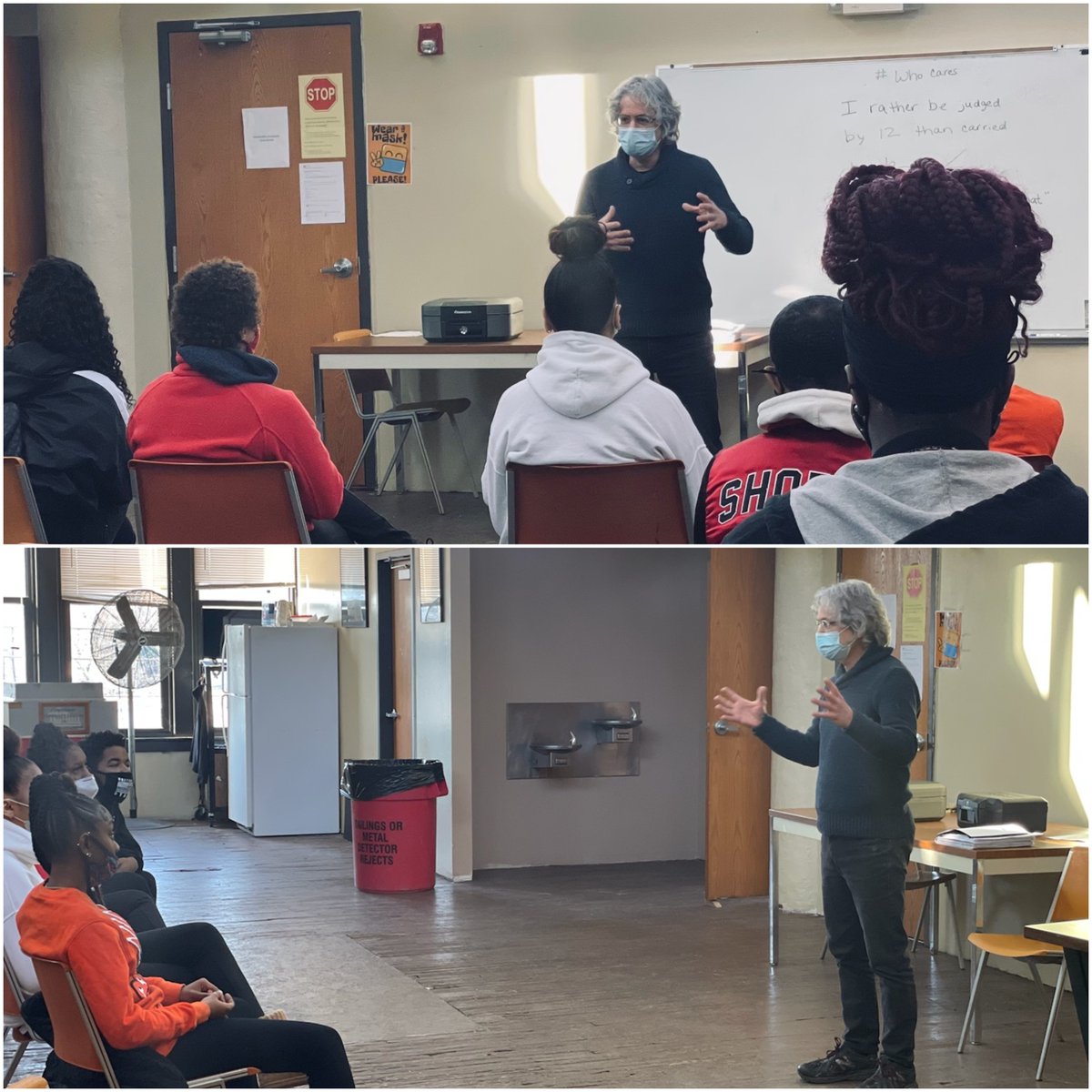 YouthBuildRfd's tweet photo. @RoniGolanArt was today's YouthBuild special guest speaker. Artist, Roni Golan discussed how "Taking a Risk and Following Your Dreams" can lead to successes that are beyond your imagination! https://t.co/PKmSgVpO8Q