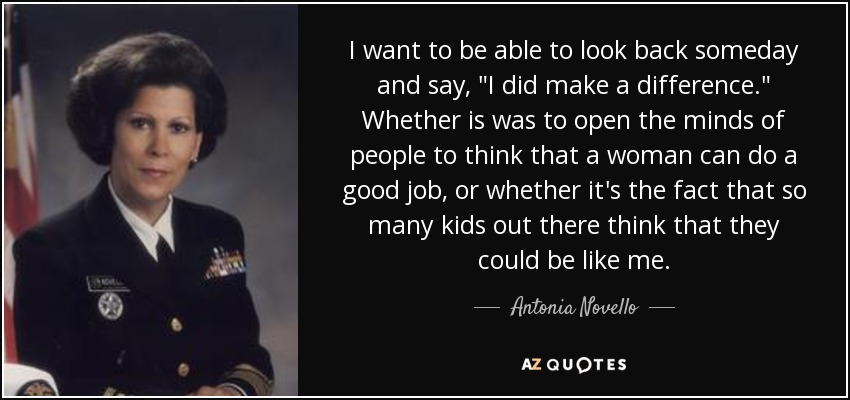 Today we're celebrating Antonia Novello, who earned an MD from the University of Puerto Rico and was appointed Surgeon General of the United States in 1990, the first woman — and the first person of Hispanic heritage — to hold that office.