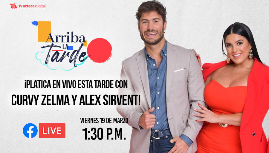 🤩 <a href="/ZelmaCh/">curvyzelma</a> y <a href="/alex_sirvent/">Alex Sirvent Oficial</a> te esperan ESTA TARDE para contarte todo lo que puedes disfrutar en el GRAN ESTRENO de #ArribaLaTarde. 😎 Conéctate a nuestro Facebook Live 1:30 p.m., platica con ellos y pregúntales lo que quieras.