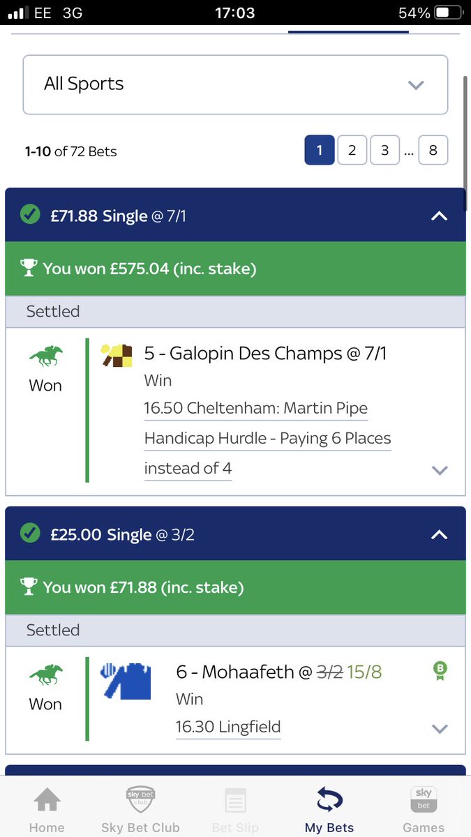 Until next year Cheltenham. You cunt. May be a little bit up🤣🤣
