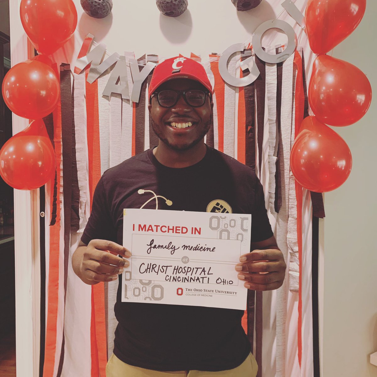 Got my first choice!! So excited to be heading to Christ Hospital/University of Cincinnati for Family Medicine! #MatchDay2021 #match #BlackFamMedMatch