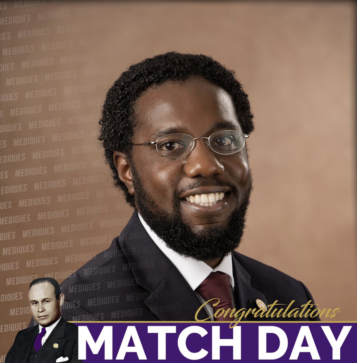 themediques's tweet image. Dr. Coring (Terrell 2-Spr08-ΥΨ) will be adding to the world of internal medicine. Congrats to this brother who holds a PharmD as well. Changing the narrative of medicine ☝🏿 Que at a time!!

#mediquesmatchday2021 #internalmedicine #blackmeninmedicine #scholarship