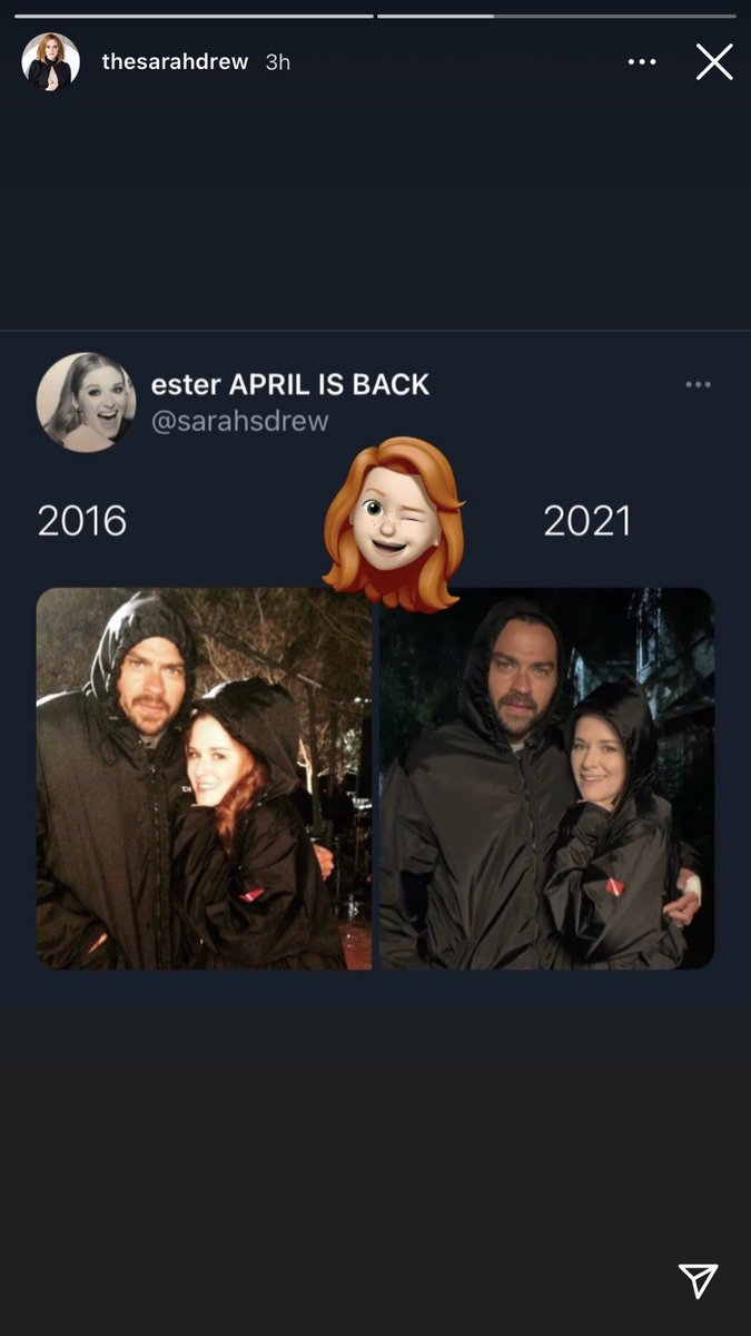 <a href="/sarahdrew/">Sarah Drew</a> THANK YOU SM RLLY I LOVE U 😭😭😭😭😭😭