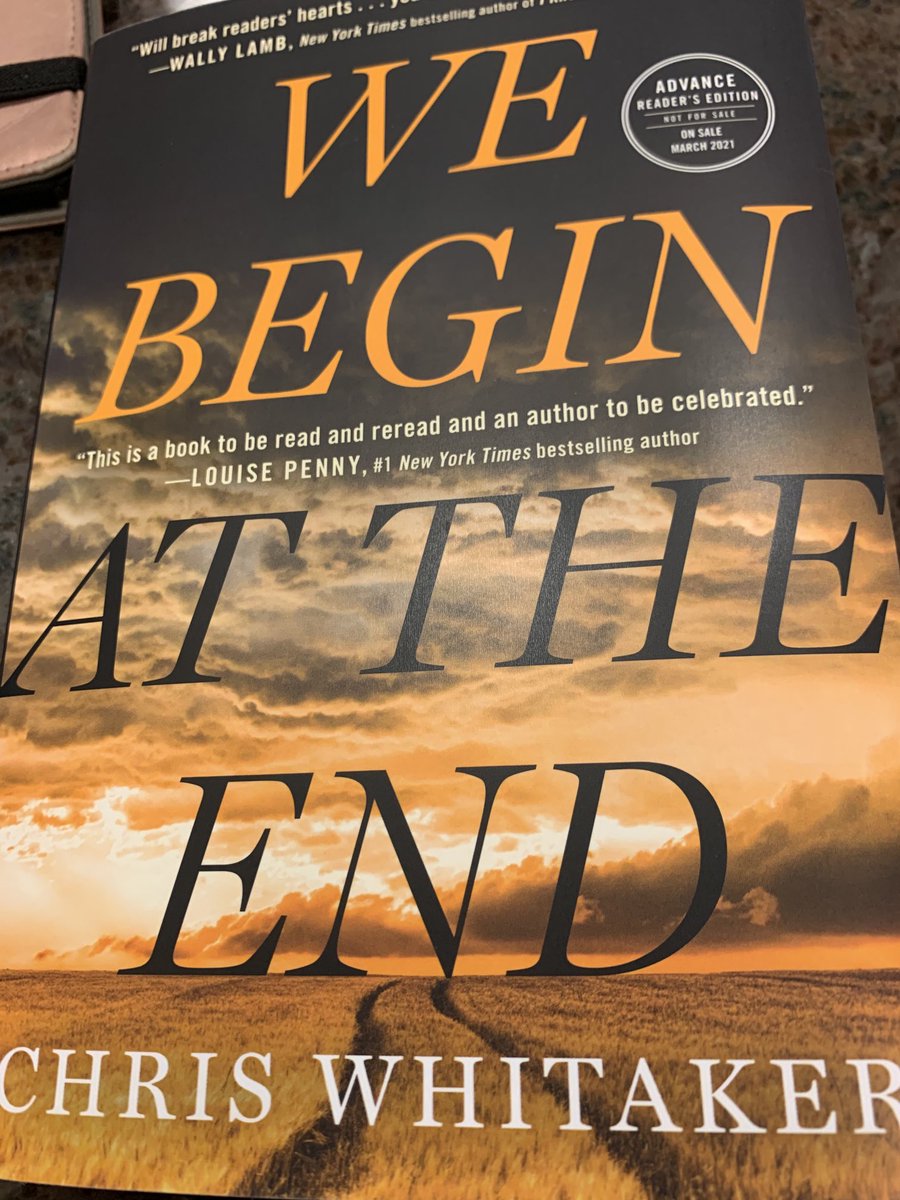 #WeBeginAtTheEnd by ⁦@WhittyAuthor⁩ . The prose is so beautiful it hurts. I finished this a week ago and I still don’t know where to turn. Highest recommendation.