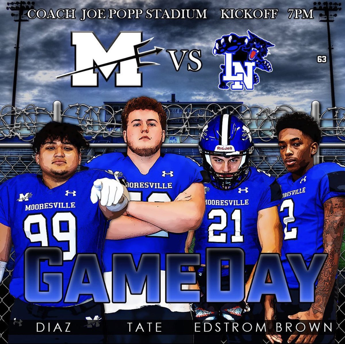 CalebTate52's tweet photo. Game day! #PartyAtThePopp ⁦@MooresvilleFB⁩ https://t.co/MkCFmCgNfi