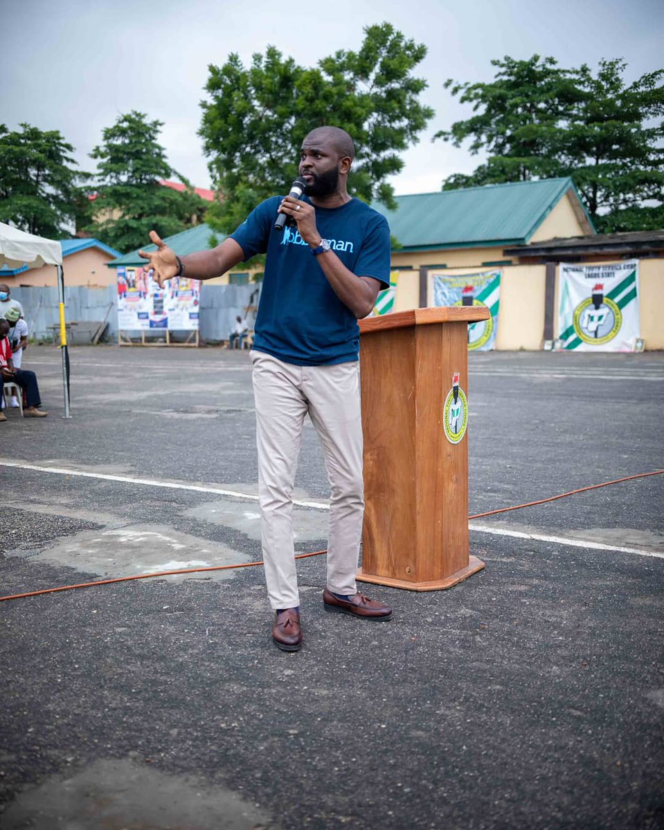 Jobbermandotcom's tweet image. Earlier this week, our team paid a visit to the Lagos state NYSC Orientation Camp.
The corps members were sensitized on the importance getting the right skills needed to grow in their career and offered an opportunity to sign up for the FREE #JobbermanSoftSkillsTraining