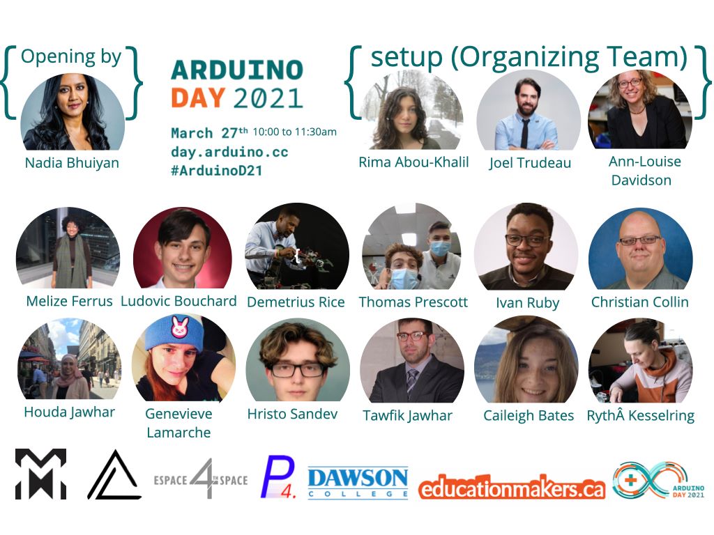 Milieux_news's tweet image. March 27 10-11:30 am: @educationmakers present #ArduinoDay21! 👾⚡️
This virtual celebration will introduce the exciting world of @arduino through brief presentations and project demos.
Stream on the @cu4thspace Facebook page or register here: concordia-ca.zoom.us/webinar/regist…