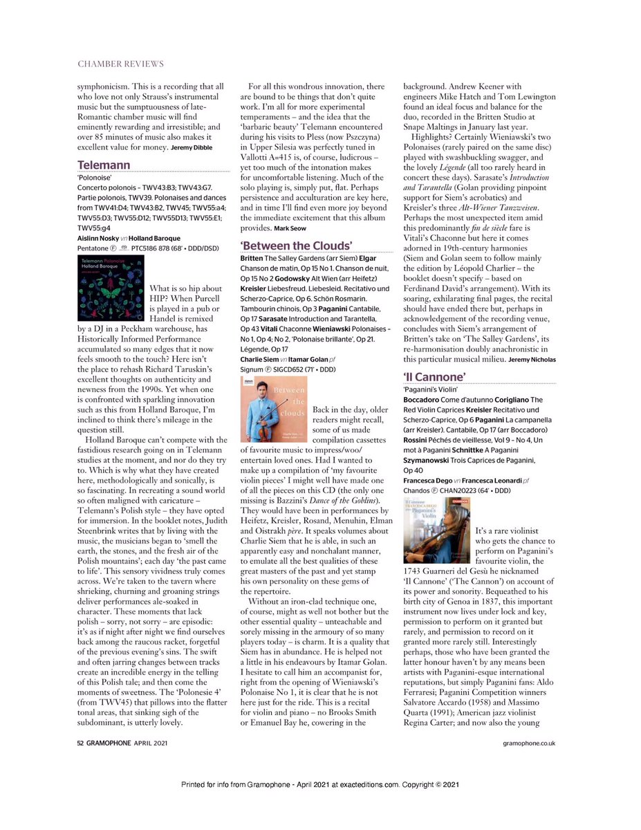 Lovely review of our CD Metamorphosen from <a href="/GramophoneMag/">Gramophone</a>. Thank You!
<a href="/artiummedia/">Artium Media Relations</a> <a href="/ChampsHill/">The Music Room</a> <a href="/RobertGilderCo/">Robert Gilder & Co.</a>