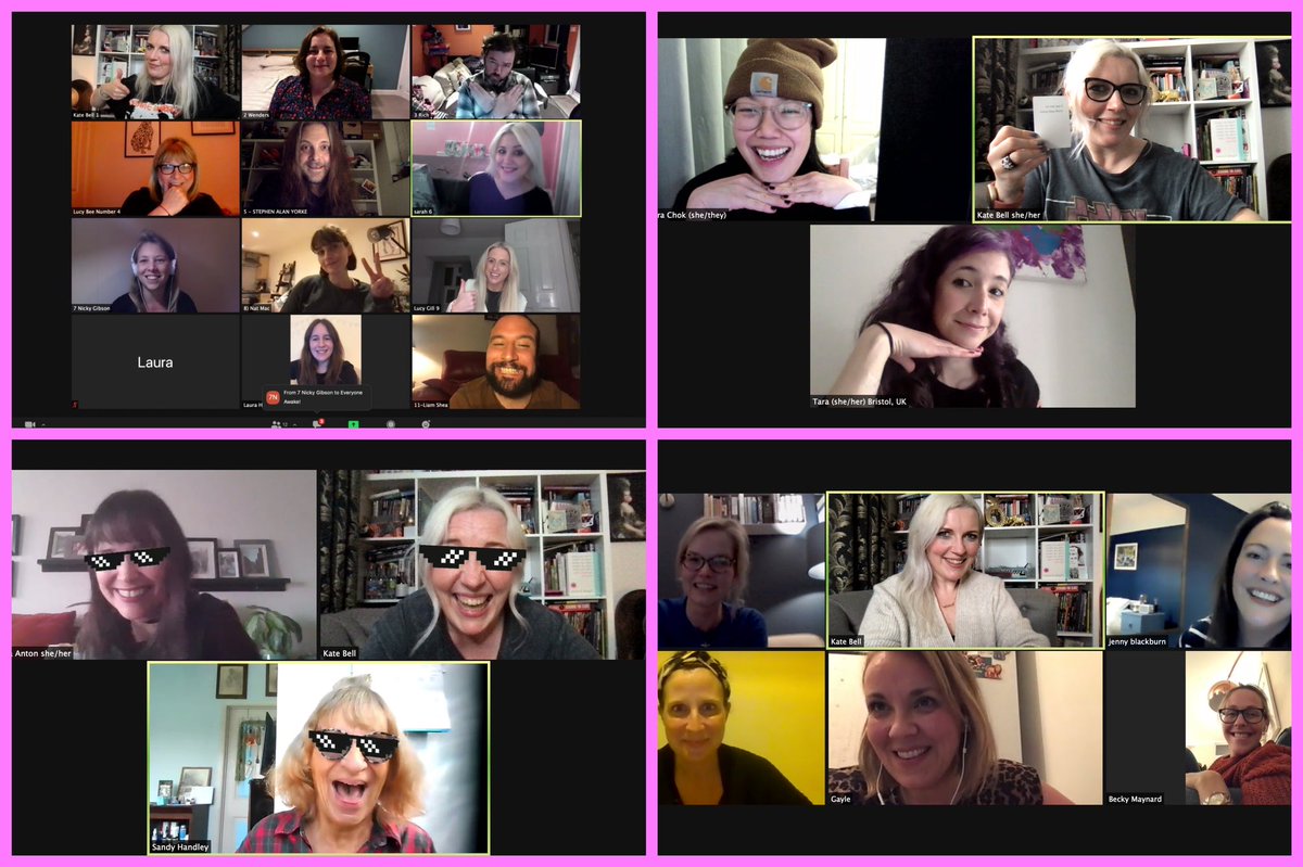 KateBellActor's tweet image. What an absolutely brilliant first lot of workshops this week! 

We had Affirmation-Prov x2 on Monday, Mum-Prov on Tuesday and Taster-Prov last night, Wednesday! 

Book for next week’s classes now! 

allmadeupimprov.com 

#improv #beginners #mums #taster #online