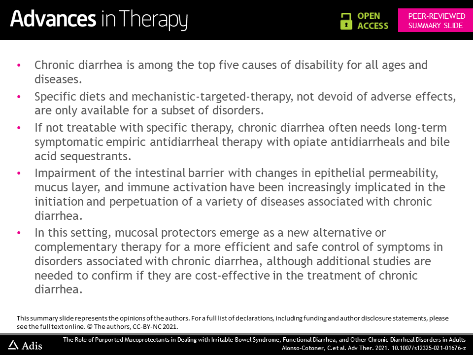 AdvancesTherapy's tweet photo. This review explores the future of new therapies for chronic diarrhea targeting intestinal mucus and epithelial permeability. #mucoprotectants; #chronicdiarrhea; #irritablebowelsyndrome #IBS
Read it here: https://t.co/qa37Oh1Jt6 https://t.co/ROOVy8KytK