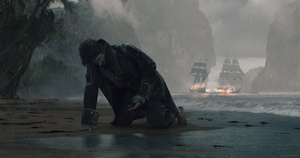 zherebinix's tweet image. My first mattepainting+3D image. #conceptart #3d #mattepaint