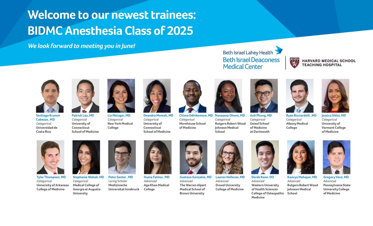 Beyond thrilled with our Class of 2025! Congratulations to everyone! See you soon! #AnesthesiaMatch2021 #match2021 <a href="/BIDMCHealth/">BIDMC</a>