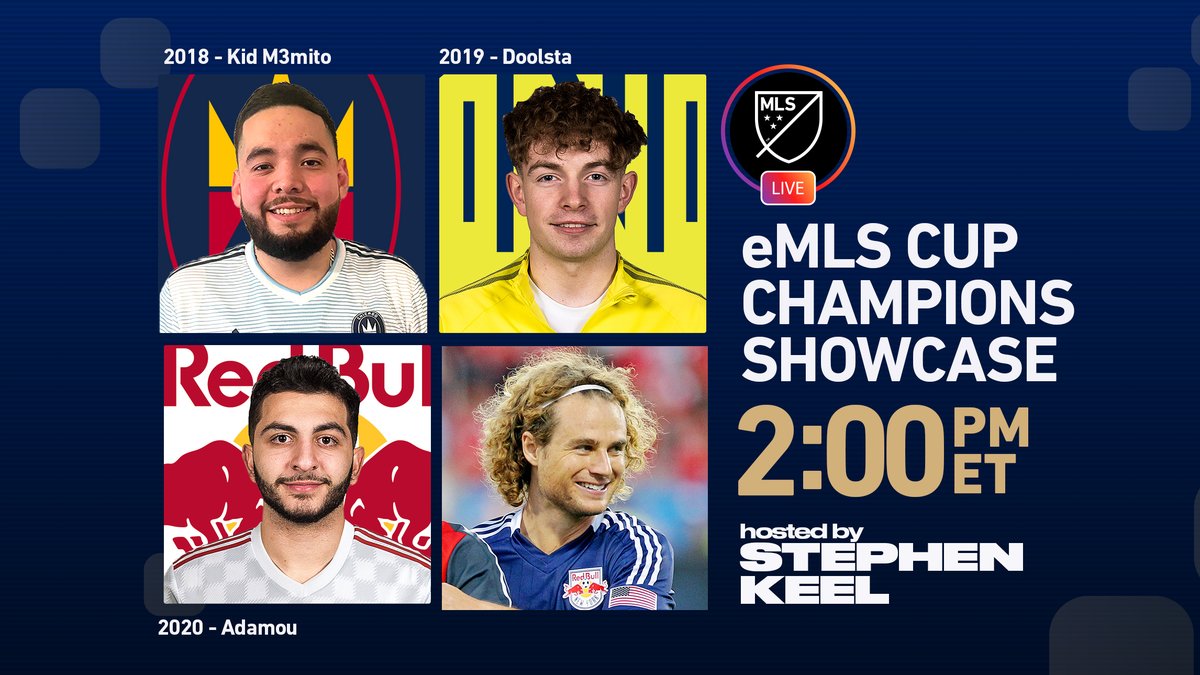 eMLS's tweet photo. 3️⃣ champions all in 1️⃣ place 🏆🏆🏆

Watch on @MLS IG Live today at 2 PM ET! #eMLS https://t.co/O3bEEMufcY