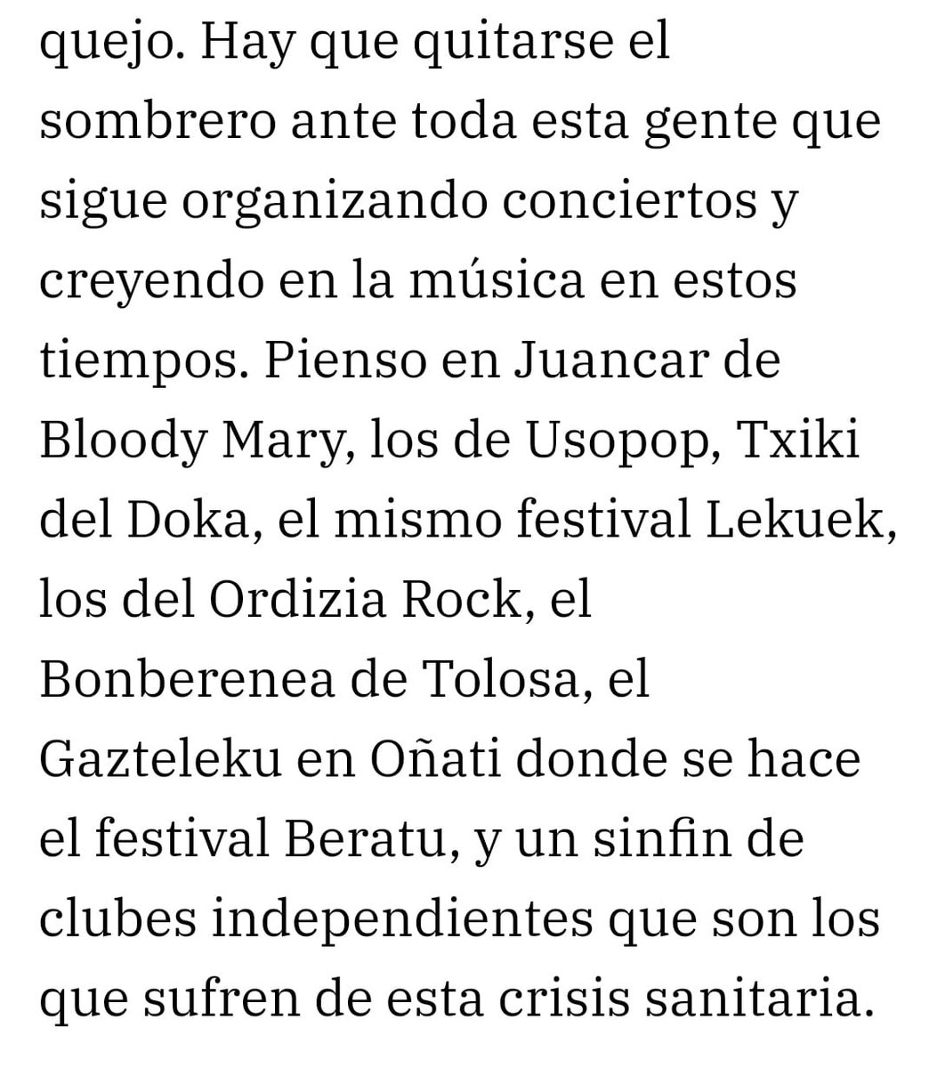 Gustura hartzen dira esker oneko hitzak, eta are gehiago martxoaren 28an gurean izango dugun Rüdigerren ahotik. 😊

elcorreo.com/culturas/music…