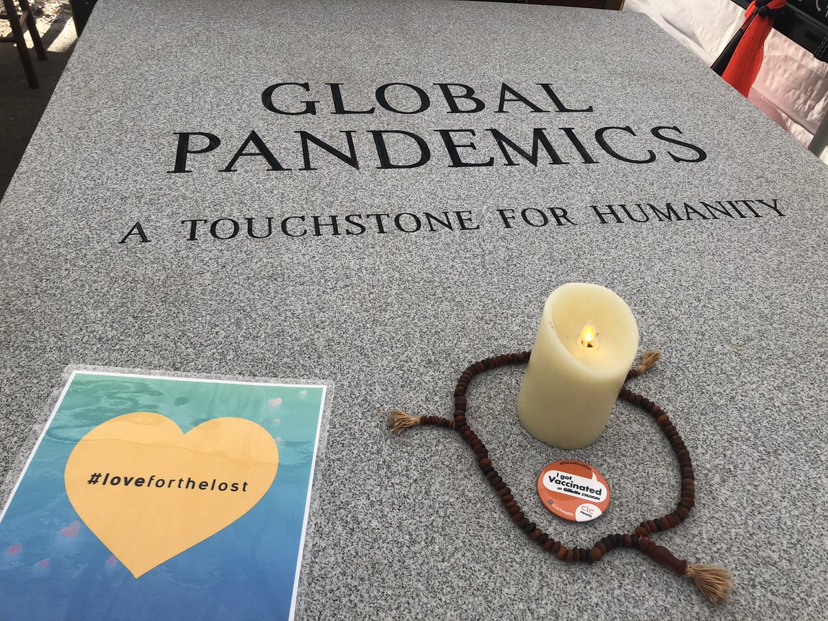 peaceabbey's tweet photo. Good Friday #COVID19 Vigil at #Statehouse in #Boston at 3 pm. Stonewalk to Copley Plaza for closing ceremony. Bring photos of loved ones to place on the Global Pandemics Touchstone. Mask and social distance protocol required. Thanks. #MournOutLoud #coronavirus https://t.co/Cudh9Bz06r