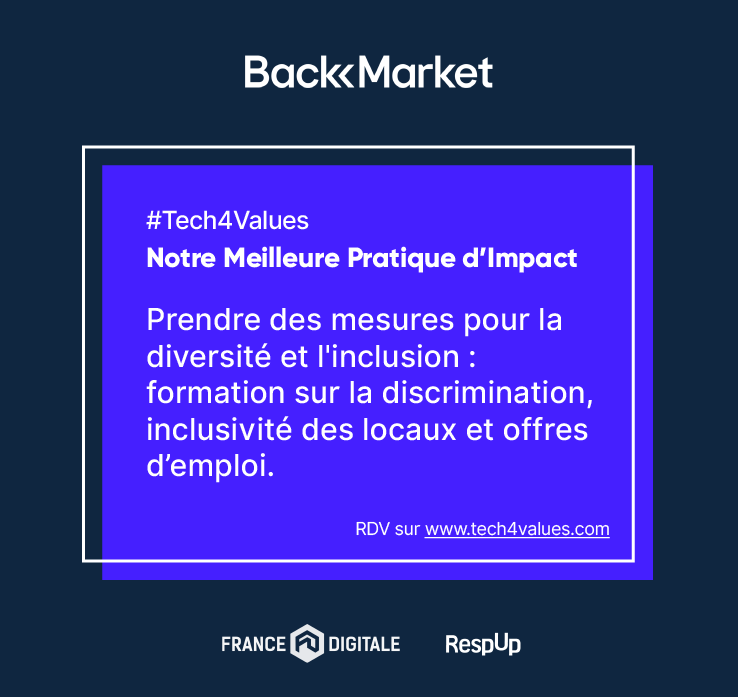 back_market's tweet photo. 💚 Oh la jolie nouvelle avant le week-end : le guide des meilleures pratiques sociales et environnementales des champions de la #FrenchTech vient de sortir !
 Très fiers d’y avoir contribué aux côtés de 20 autres scales-up 🇫🇷 

GG @FRdigitale #Tech4Values https://t.co/gaZkPVUtI8