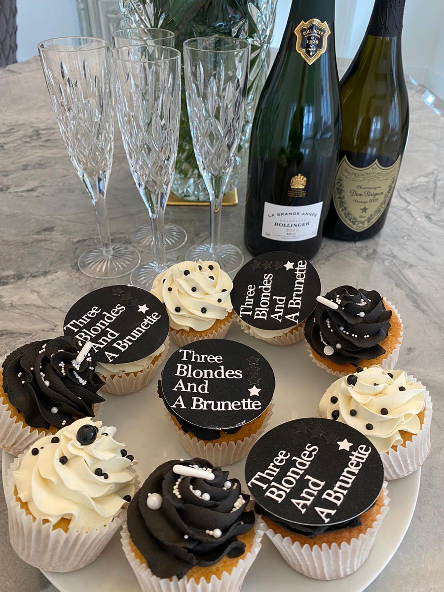 THREEBLONDESAN1's tweet photo. So we will be enjoying delayed celebrations in April following such a successful launch! We are all completely overwhelmed by the response! so thank you all for your support!...Simpsons is now booked! The champagne is on ice to pop and the cupcakes are all ready to be devoured! https://t.co/oVo38mrr79