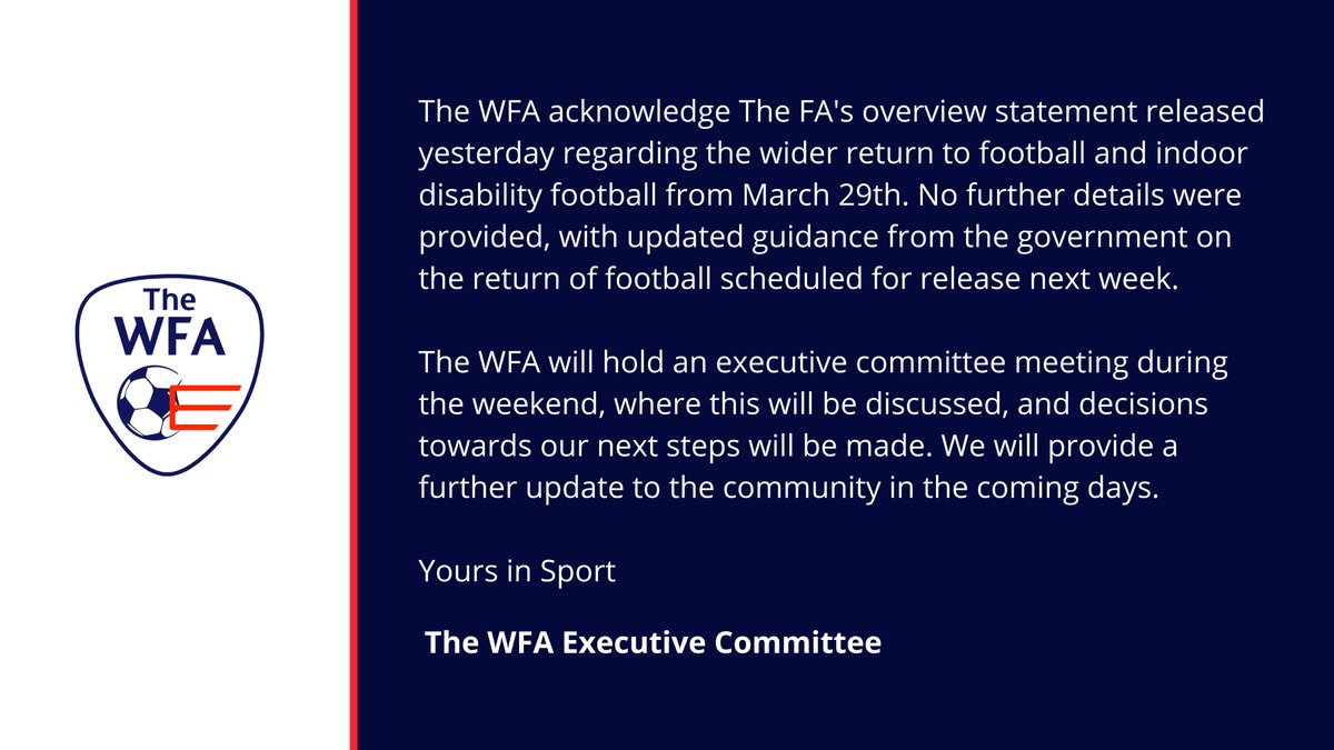 The_WFA's tweet photo. WFA Executive Statement- https://t.co/bwnXFiH6vm