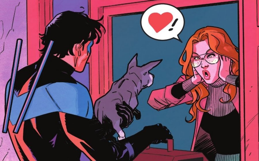 FlyingGraysonDC's tweet photo. It feels good to finally have Nightwing in the right hands again @TomTaylorMade @Bruno_Redondo_F are doing our boy so much justice right now and this art style is fast becoming my favourite its so beautiful. #Nightwing https://t.co/HpMAgXeZhz