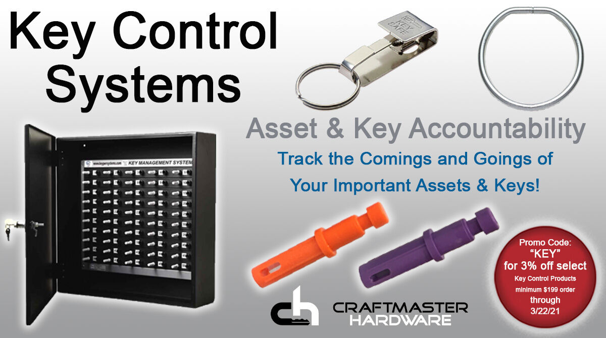 CraftmasterHard's tweet image. KEY CONTROL SYSTEMS: YOU NAME IT, WE HAVE IT! Visit bit.ly/37Ag3hC to buy now, or call 800-221-3212 to start your #KeyControlSystem project today! Use Promo Code &quot;KEY&quot; For 3% Off On Select #KeyControl Products with a $199 minimum purchase Promotion expires on 03/22/2021