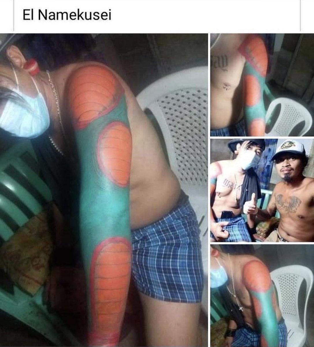 Renezzbro's tweet photo. Goku le gana. ¿Necesitas buenas ideas de tattoo? Aquí tienes malas 👉 https://t.co/m7XXsrr1b3 https://t.co/RYap5ccAYs