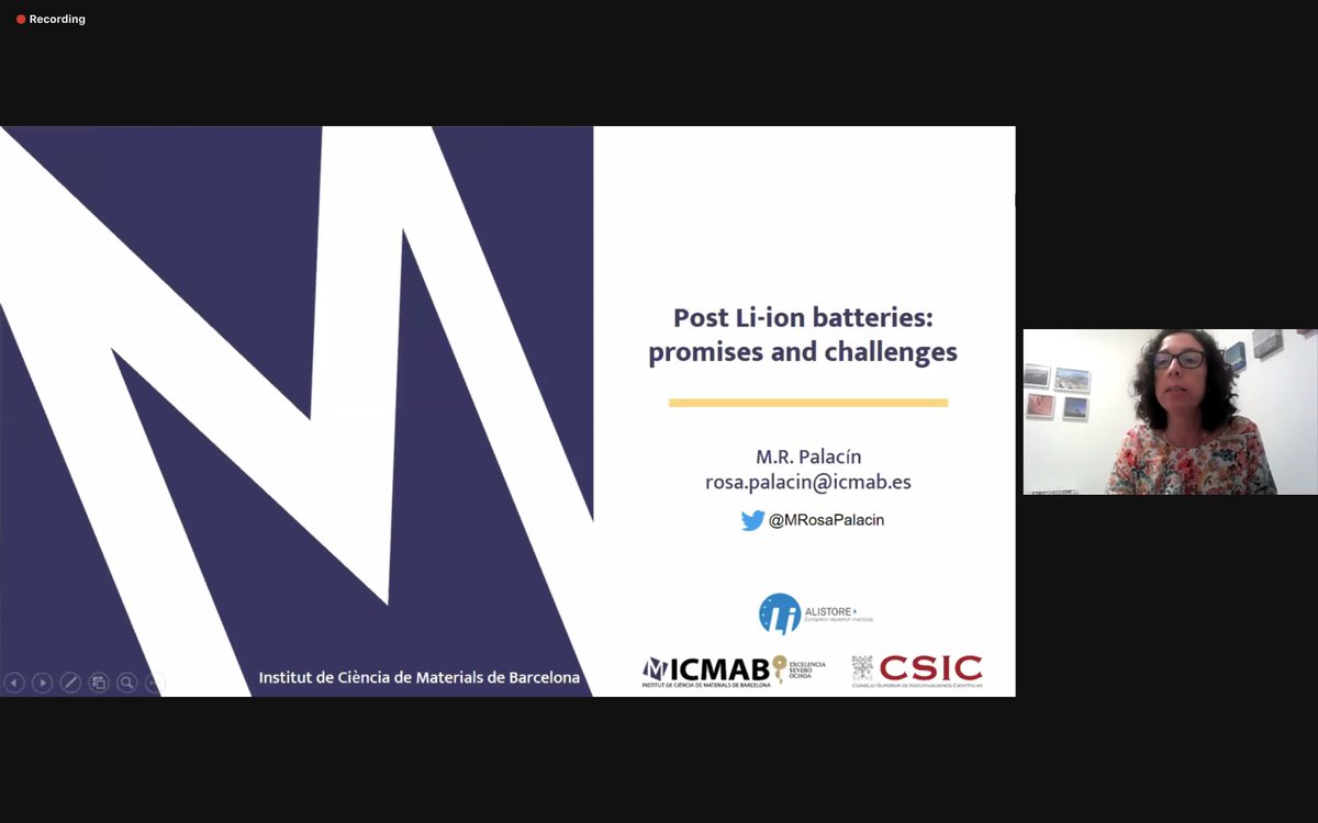 ICIQchem's tweet photo. Many thanks to Prof M. Rosa Palacín (@MRosaPalacin @icmabCSIC) for her #online #ICIQseminar "Post Li-ion Batteries: Promises and Challenges" @SOMM_alliance @_BIST @iCERCA @universitatURV @SCQ_IEC @RSEQUIMICA @SocietatF @RSEF_ESP
&amp; #thanks to our seminar sponsor @BASF_ES https://t.co/n2tJmyEBKs