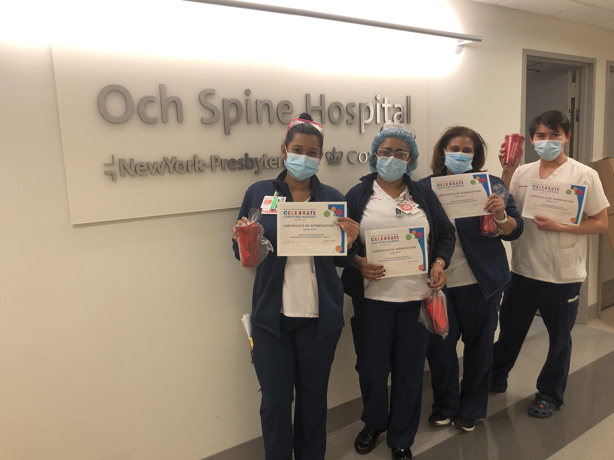 Happy Certified Nurses Day from some of our amazing certified RNs at NYP/Allen Hospital! #CertifiedNursesDay @HeadRNColumbia <a href="/nyphospital/">NewYork-Presbyterian</a>